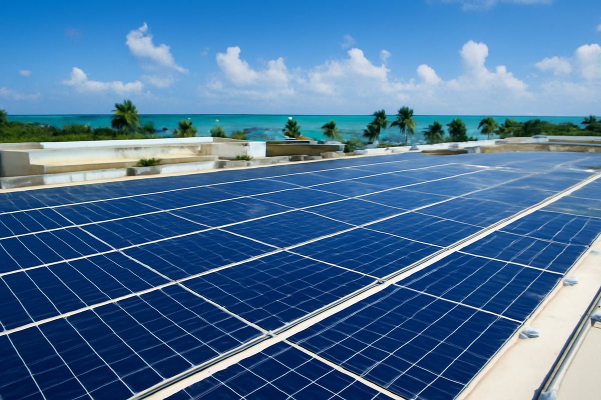 Centrale photovoltaïque entreprise Antilles : installation solaire industrielle sur toiture d'entreprise