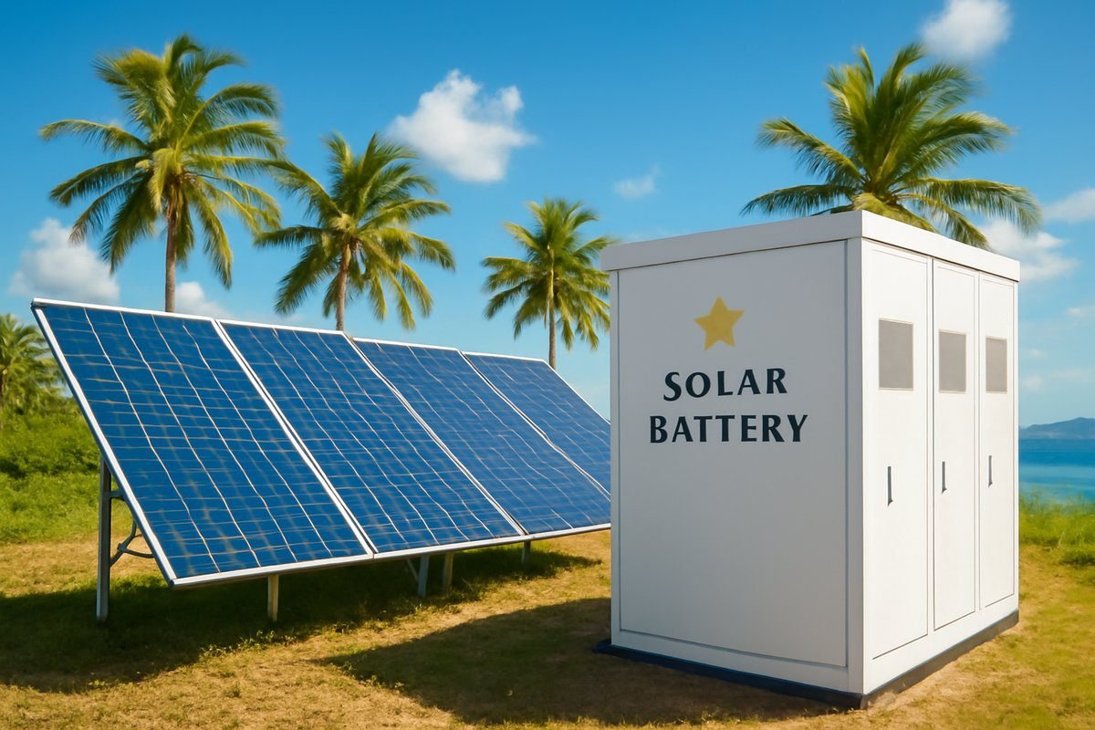 Batterie stockage solaire Guadeloupe : système de batteries de stockage d'énergie solaire
