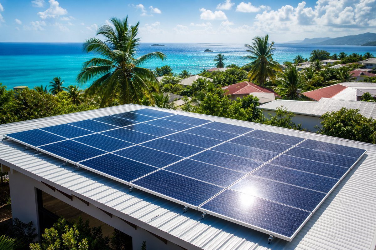 Panneaux solaires Guadeloupe prix 2026 : installation photovoltaïque aides ZNI rentabilité