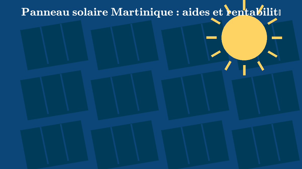 Panneau solaire Martinique : barèmes T3 2026, prime ZNI et rentabilité